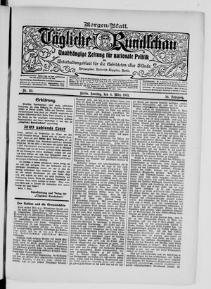 Tägliche Rundschau on Mar 8, 1903