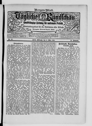 Tägliche Rundschau on Mar 11, 1903