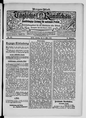 Tägliche Rundschau on Mar 15, 1903