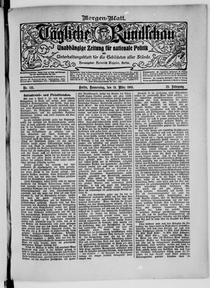 Tägliche Rundschau vom 19.03.1903