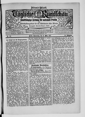 Tägliche Rundschau vom 19.03.1903