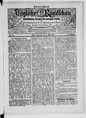 Tägliche Rundschau on Mar 26, 1903