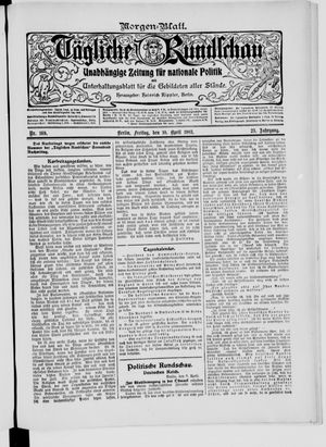 Tägliche Rundschau vom 10.04.1903