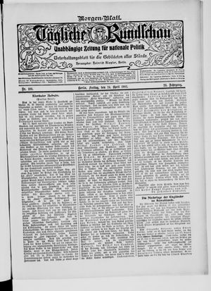 Tägliche Rundschau vom 24.04.1903