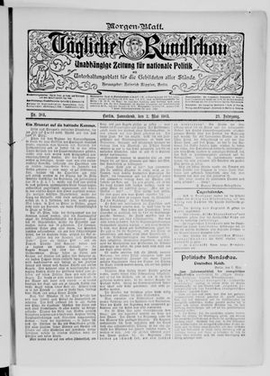 Tägliche Rundschau vom 02.05.1903