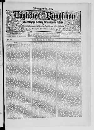 Tägliche Rundschau on May 10, 1903