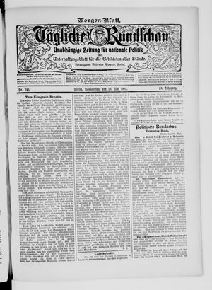 Tägliche Rundschau vom 28.05.1903