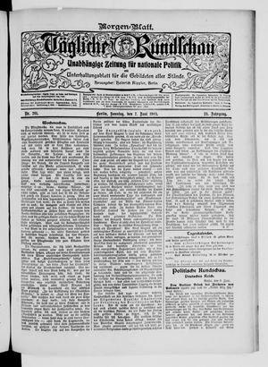 Tägliche Rundschau on Jun 7, 1903