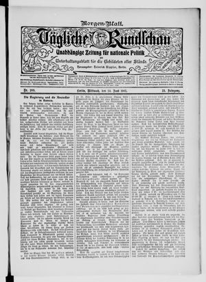 Tägliche Rundschau on Jun 24, 1903