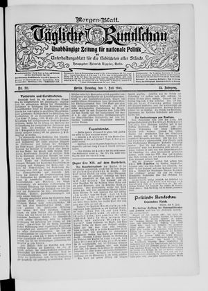 Tägliche Rundschau on Jul 7, 1903