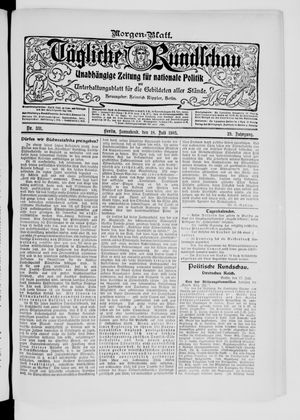 Tägliche Rundschau on Jul 18, 1903