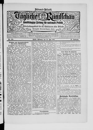 Tägliche Rundschau on Jul 22, 1903