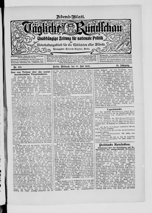 Tägliche Rundschau on Jul 29, 1903