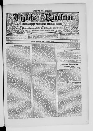 Tägliche Rundschau on Aug 2, 1903