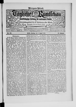 Tägliche Rundschau on Aug 9, 1903