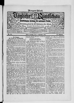 Tägliche Rundschau vom 15.09.1903