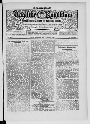 Tägliche Rundschau vom 03.10.1903