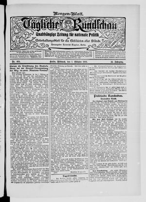 Tägliche Rundschau on Oct 7, 1903