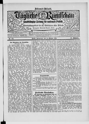 Tägliche Rundschau on Oct 10, 1903