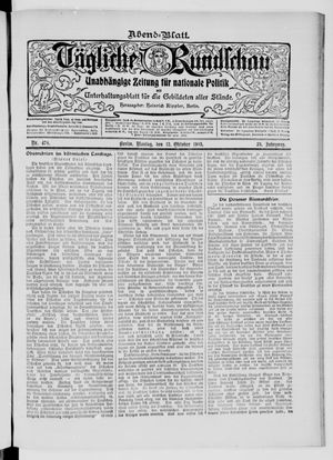 Tägliche Rundschau vom 12.10.1903