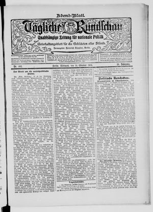 Tägliche Rundschau on Oct 14, 1903