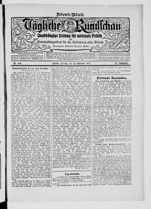 Tägliche Rundschau vom 16.10.1903