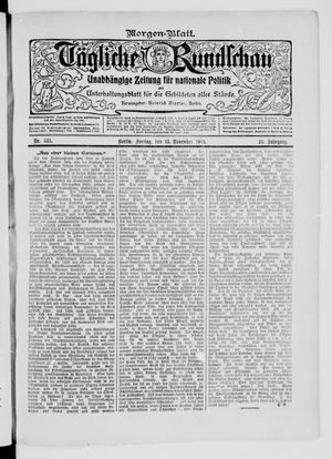 Tägliche Rundschau vom 13.11.1903