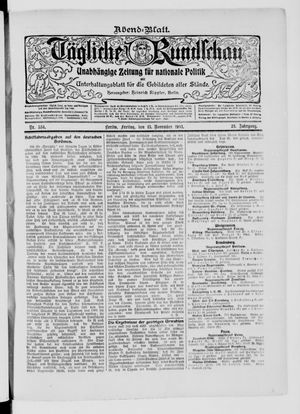 Tägliche Rundschau vom 13.11.1903