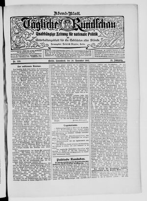 Tägliche Rundschau vom 28.11.1903