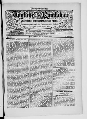 Tägliche Rundschau vom 02.12.1903