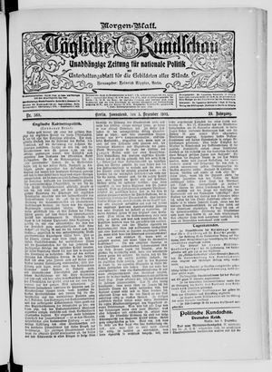 Tägliche Rundschau vom 05.12.1903