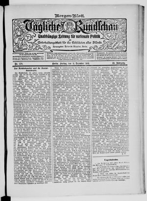 Tägliche Rundschau on Dec 11, 1903