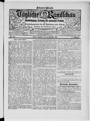 Tägliche Rundschau vom 29.12.1903