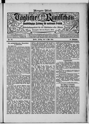 Tägliche Rundschau vom 06.05.1904