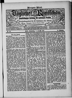 Tägliche Rundschau vom 26.05.1904