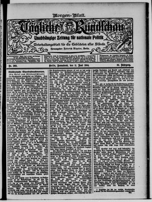 Tägliche Rundschau on Jun 11, 1904