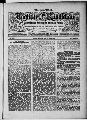 Tägliche Rundschau vom 28.06.1904