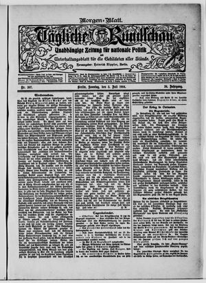 Tägliche Rundschau on Jul 3, 1904
