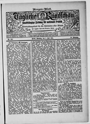 Tägliche Rundschau on Jul 5, 1904