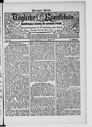 Tägliche Rundschau vom 11.08.1904