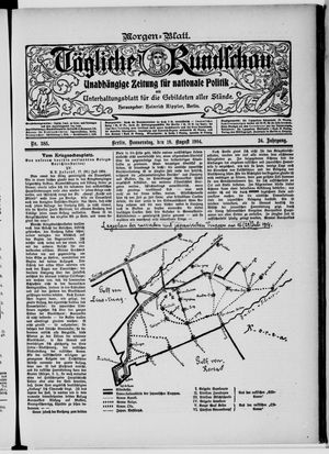Tägliche Rundschau vom 18.08.1904