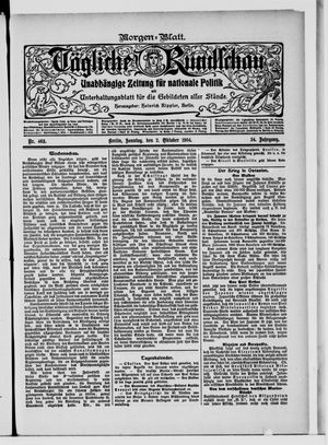 Tägliche Rundschau on Oct 2, 1904