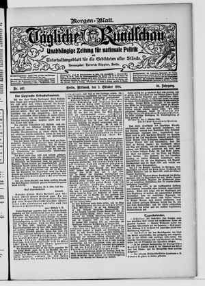 Tägliche Rundschau on Oct 5, 1904