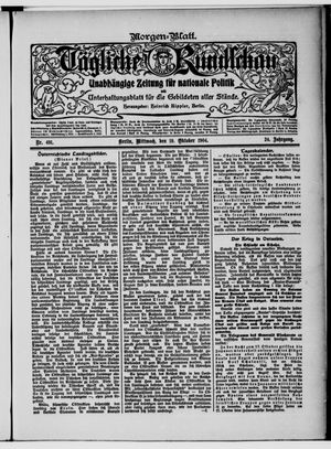 Tägliche Rundschau on Oct 19, 1904