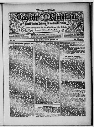 Tägliche Rundschau vom 28.10.1904