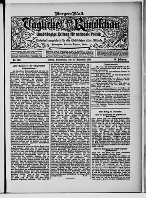 Tägliche Rundschau on Nov 10, 1904