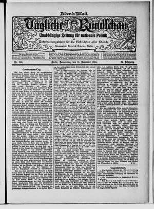 Tägliche Rundschau on Nov 10, 1904