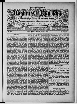Tägliche Rundschau on Nov 22, 1904