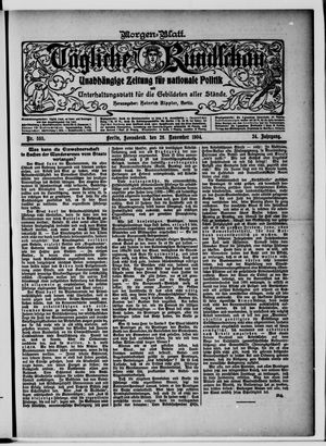 Tägliche Rundschau vom 26.11.1904