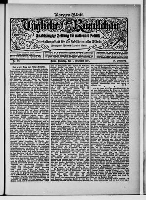 Tägliche Rundschau vom 06.12.1904